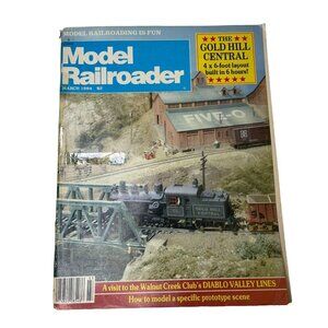 Model Railroader Magazine Back Issue u March 1984 Vol 51 No 3 Golden Hill Centra